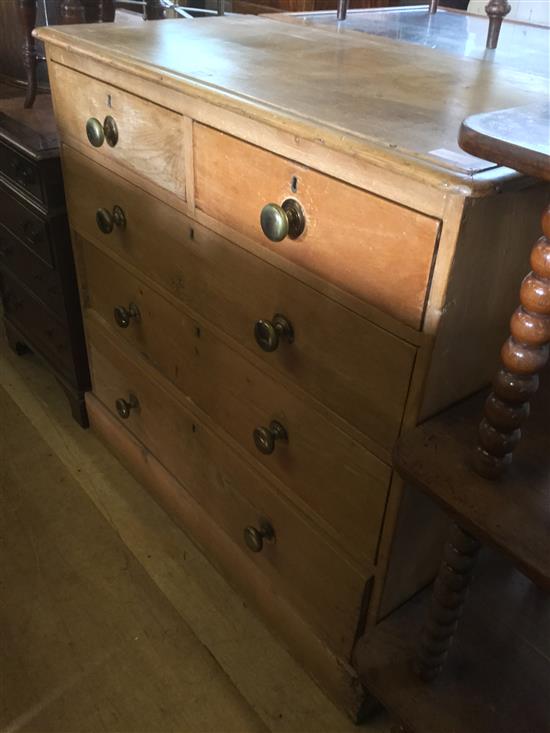 Victorian pine chest of drawers